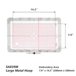 JA839M Magnetic Hoop 7.9x14.2" 200x360mm for Elna eXpressive 830L Embroidery Machine