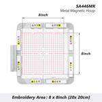 Magnetic Embroidery Hoop (Long-bar Magnets) for Brother Quattro 6000D 6700D XE1 XJ1 etc. Innovis BabyLock Embroidery Machine