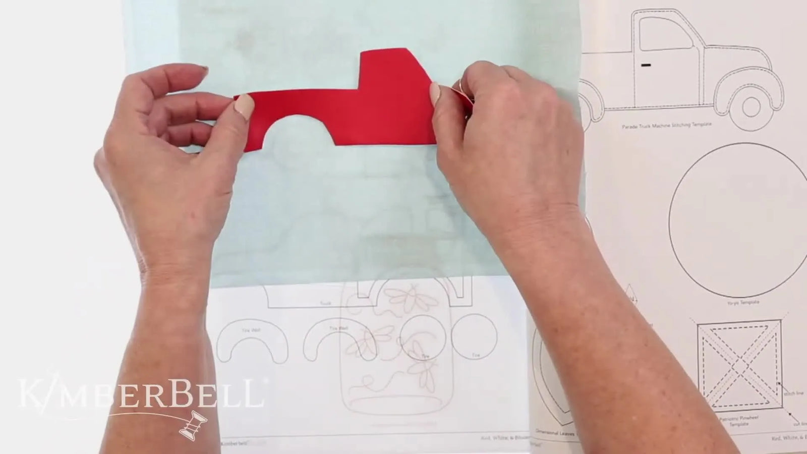 Kimberbell Parade Truck Block: The Pocket Appliqué Hack, Perfect Centering, and Vinyl Windows That Don’t Fight You