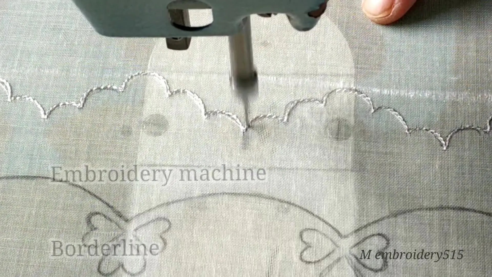 Elegant Gold & White Border: Machine Embroidery Tutorial