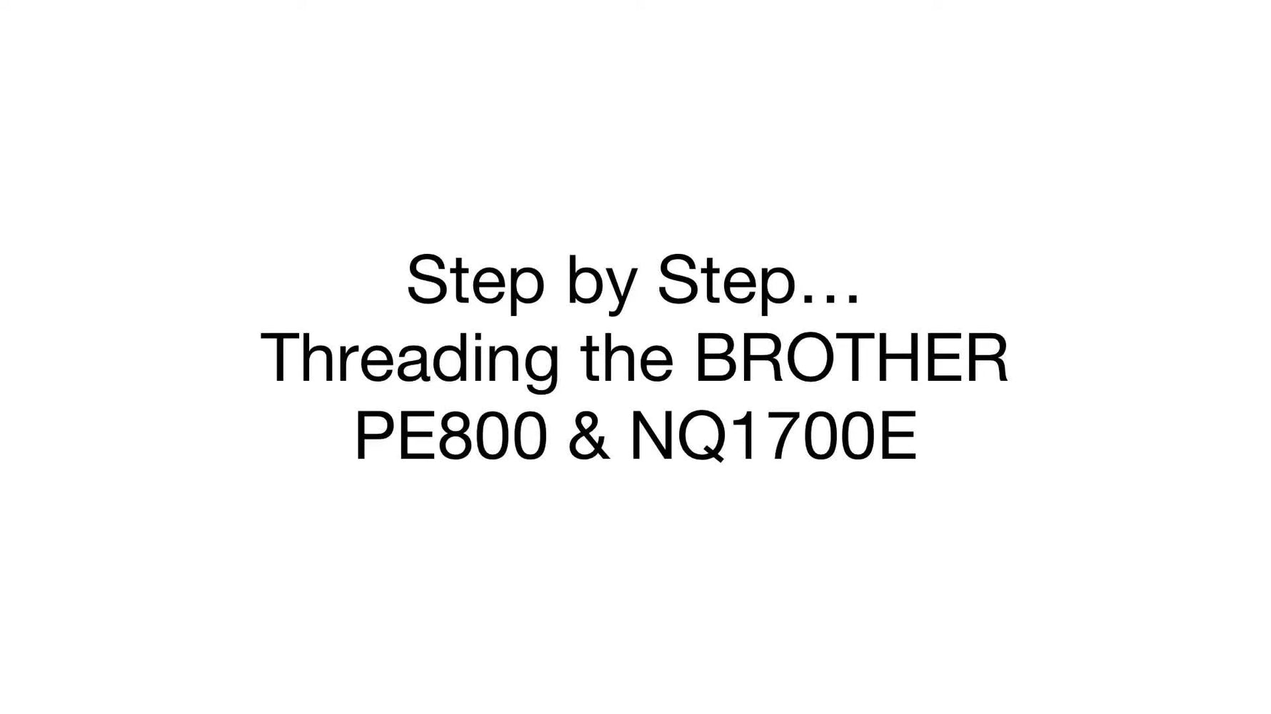 A powered-on Brother NQ1700E embroidery machine with the screen lit, ready for threading and stitching.