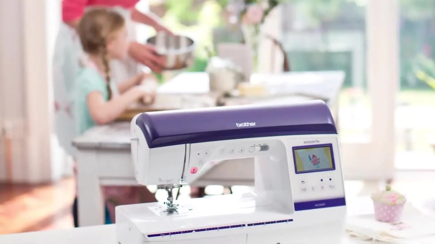 Brother Innov-is NV2600 machine with embroidery hoop