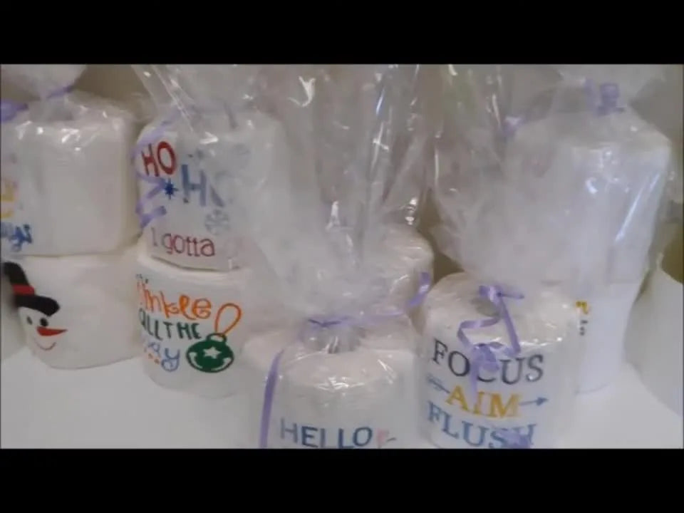 How to Embroider on Toilet Paper Rolls â A Hilarious DIY Gift