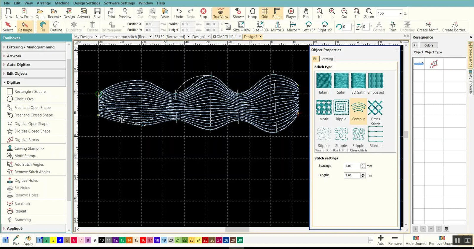 Contour Fills in Wilcom Hatch Digitize Blocks: The Clean “Flow” Effect (Without Turning It Into a Satin Mess)