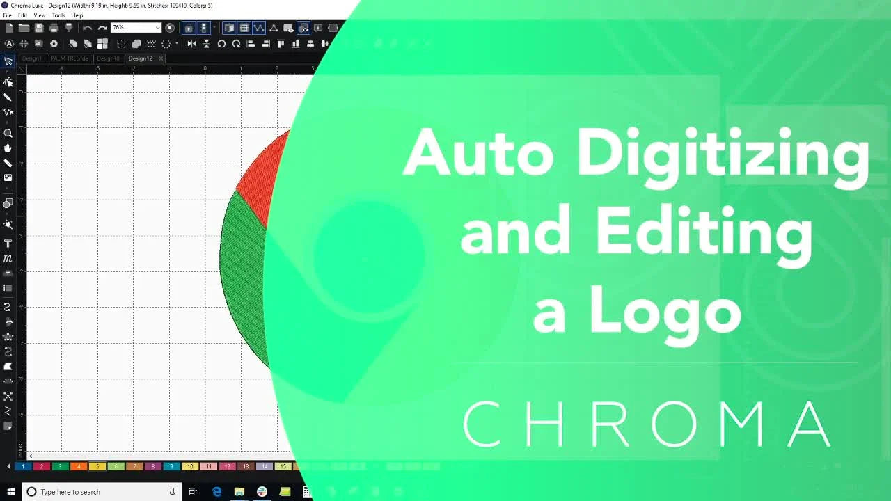 CHROMA Tutorial: Auto-Digitizing and Refining a Logo