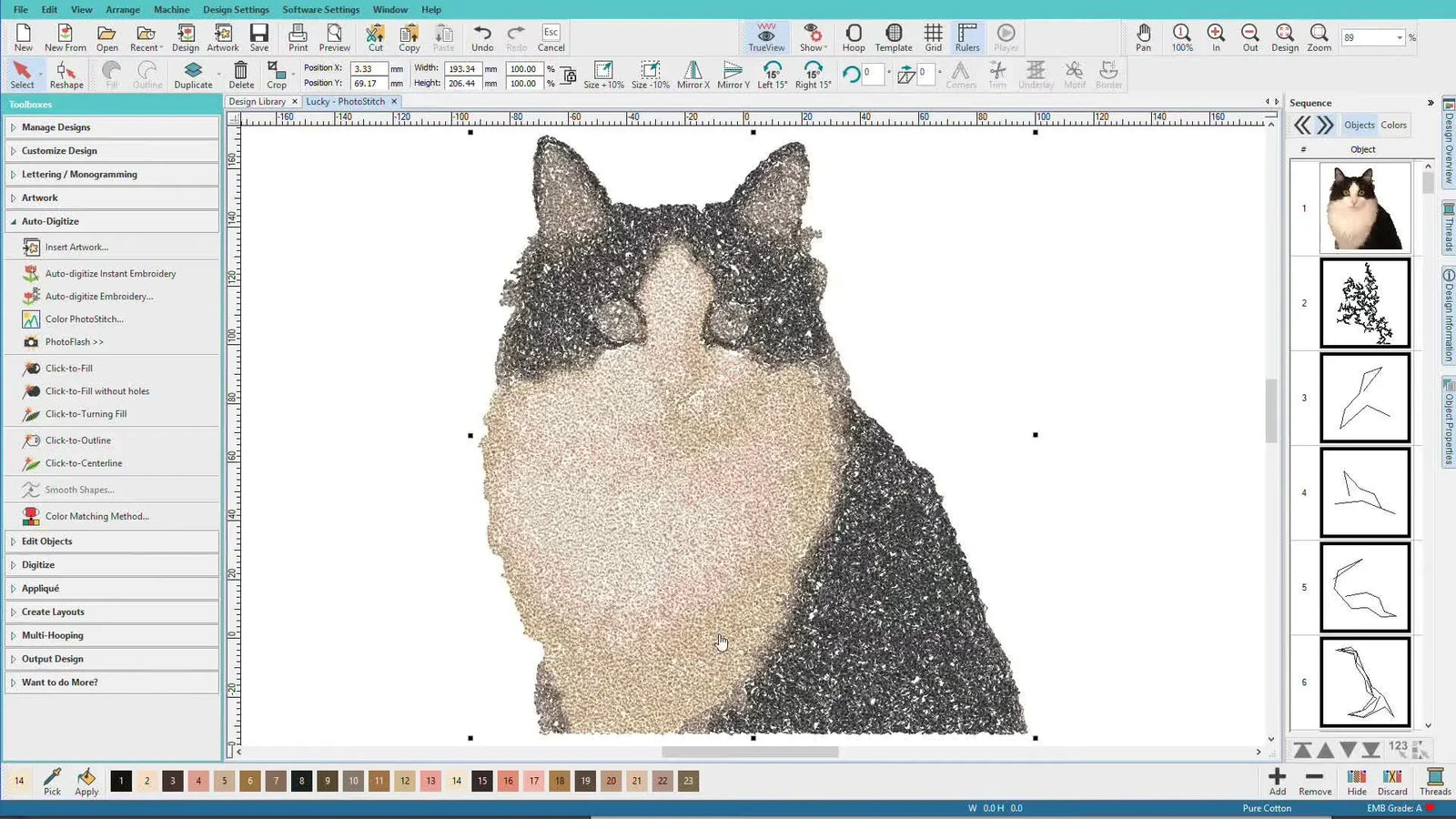 Hatch Color PhotoStitch vs PhotoFlash: Turn a Pet Photo into Embroidery Without Exploding Stitch Count