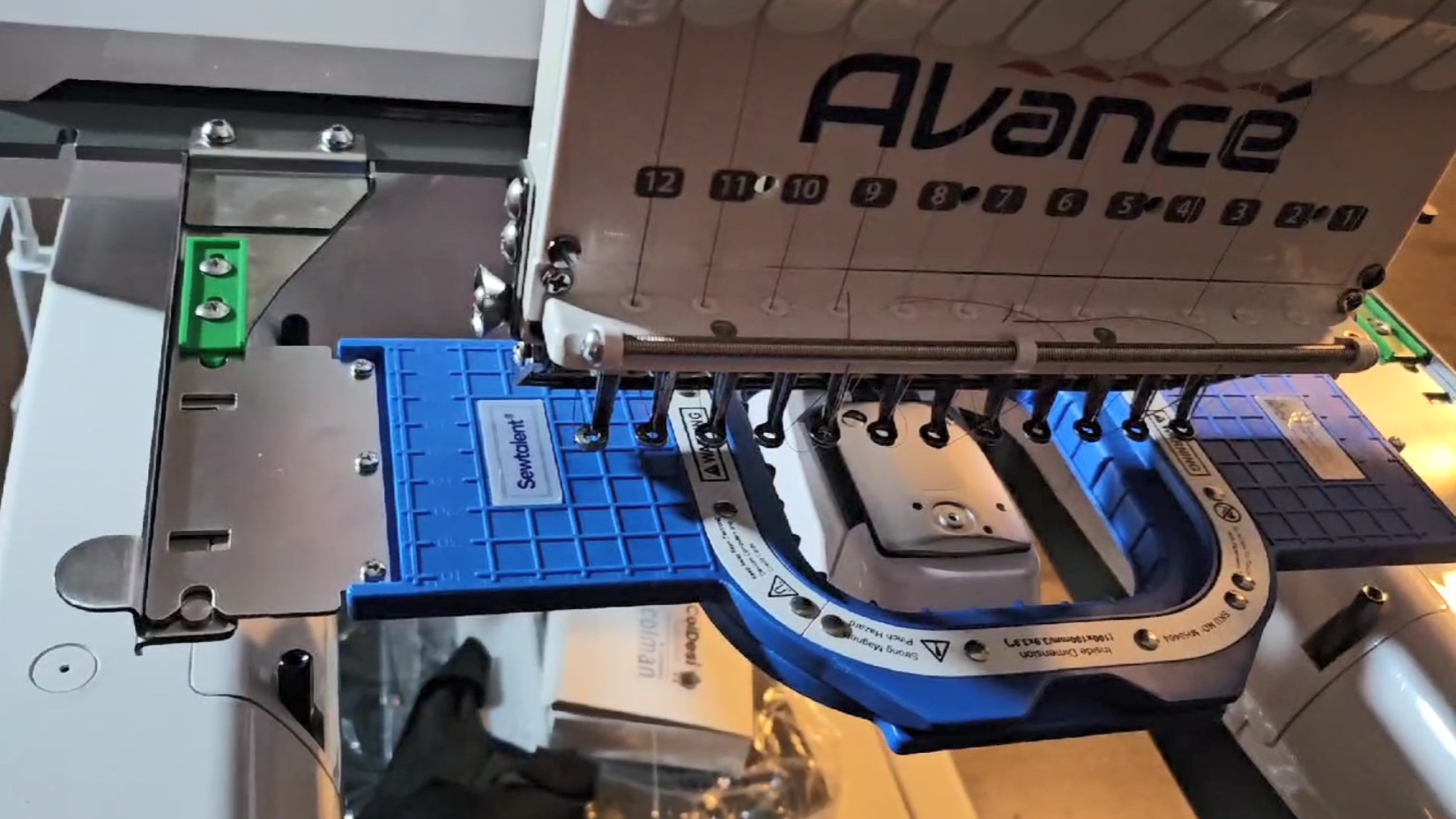 used avance embroidery machine
