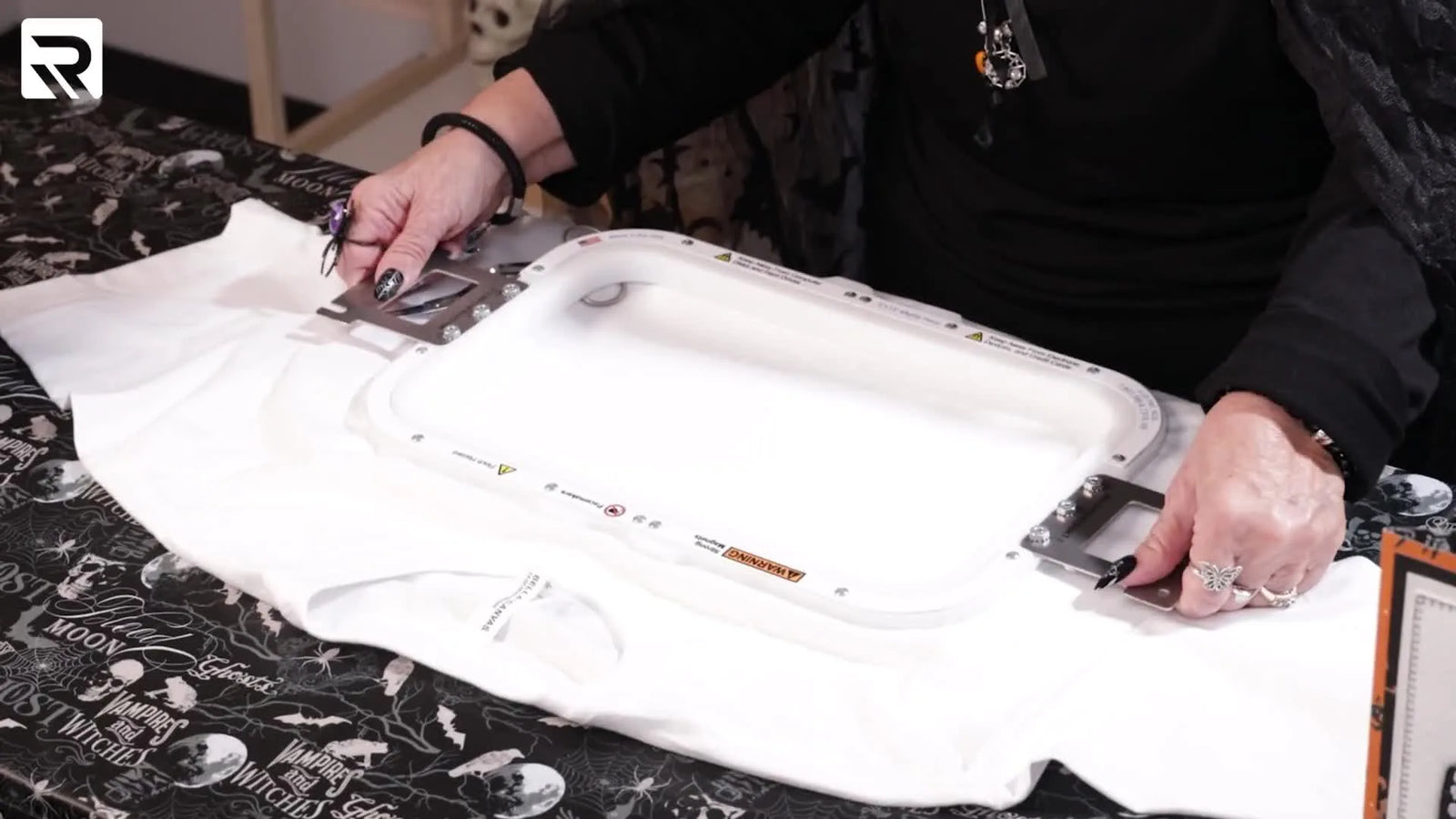 No Hoop Burn, No Guesswork: Stitching a Ricoma Halloween Appliqué T-Shirt with an 8×13 Magnetic Hoop