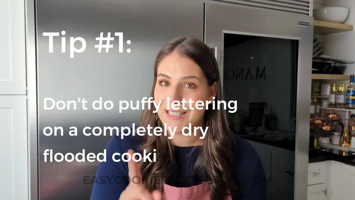 Master Puffy Dimensional Cookie Lettering: 2 Easy Methods