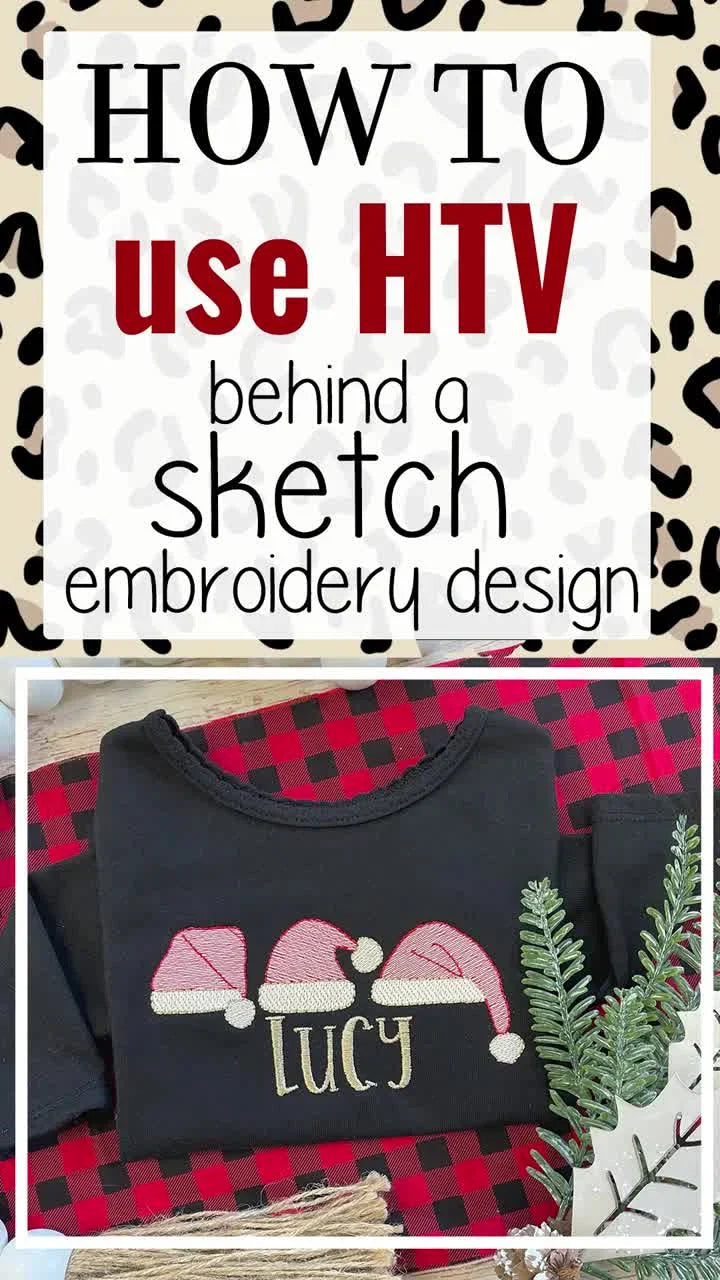 Make Your Sketch Embroidery Pop: HTV Background Tutorial