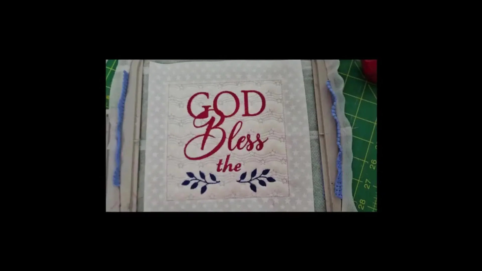 ITH Patriotic Quilt Blocks That Actually Lay Flat: Stitching “God Bless the USA” (and Fixing the Batting Trim Mistake)