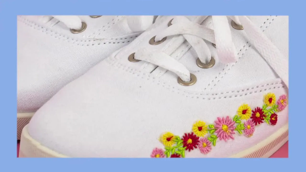 DIY Flower Embroidered Shoes: Transform Canvas into Custom Art