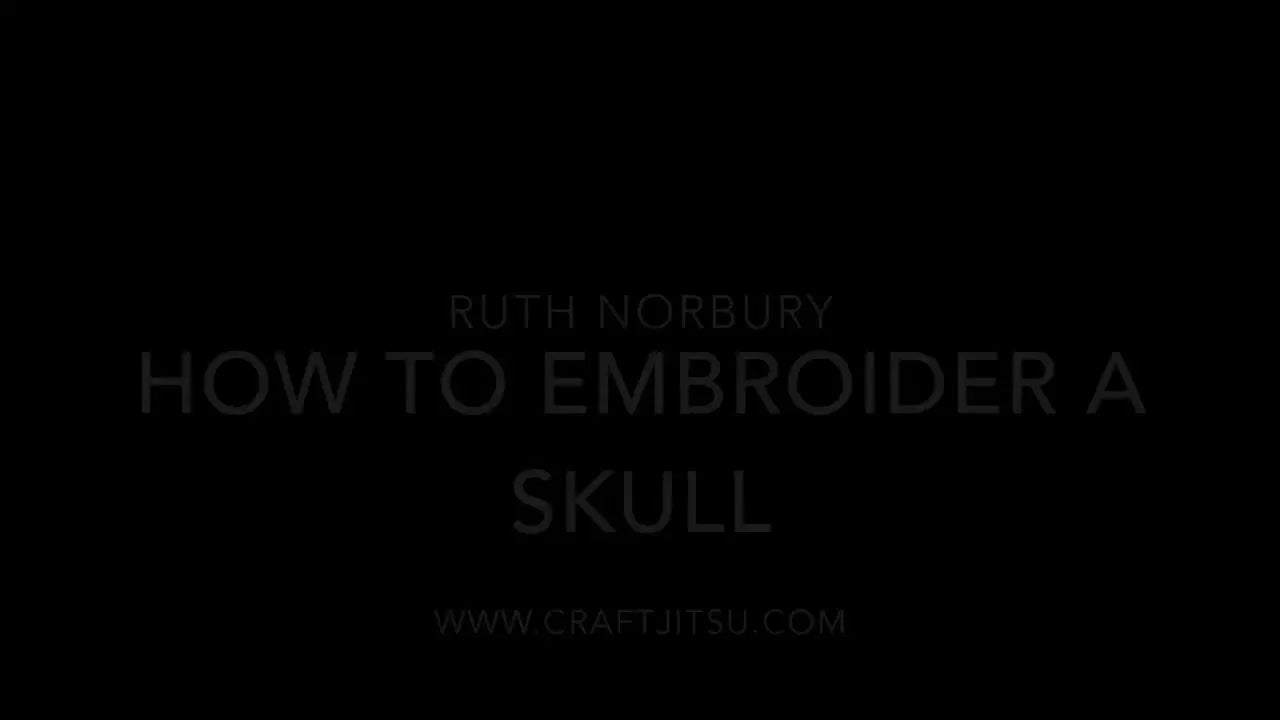How to Embroider a Skull with Fluffy Texture: Step-by-Step