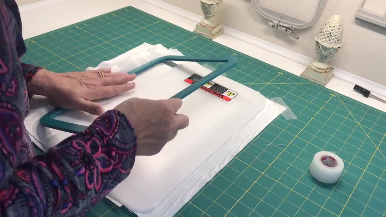 Stop Fighting Your Magnetic Embroidery Hoop: Permanent Alignment Marks, the Tape “Third Hand,” and a No-Stretch Press-and-Slide Tightening Trick