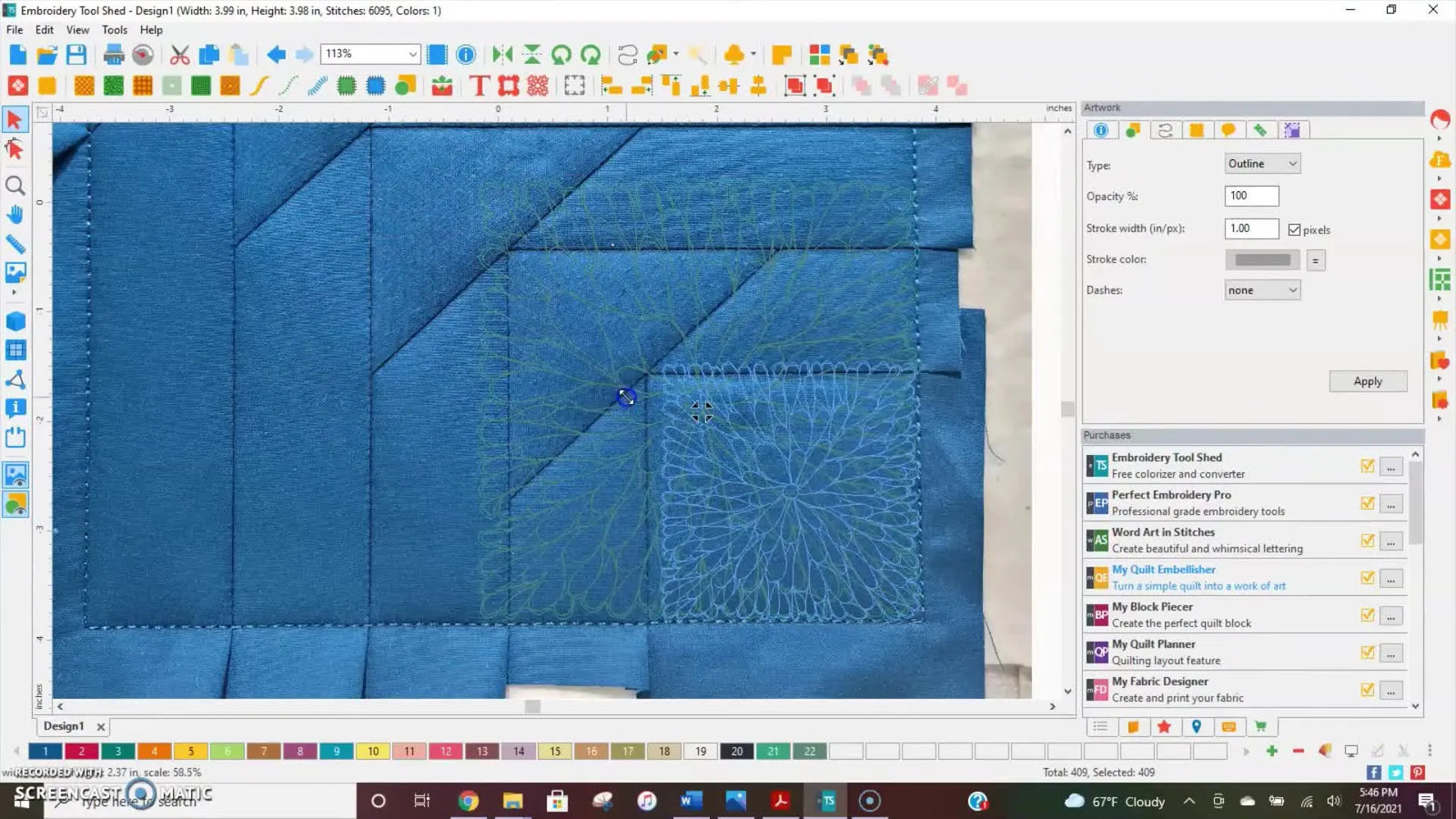 Turn a Bag Photo into a Perfect Quilting File in DIME My Quilt Embellisher (Without the Usual Resizing & Stitch-Out Surprises)