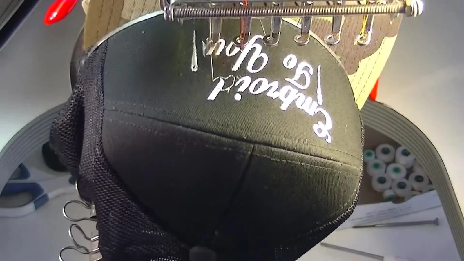 7-Panel Cap Embroidery That Actually Centers: Clamp the Mesh, Trust the Seam, and Run 700 RPM Without Regret