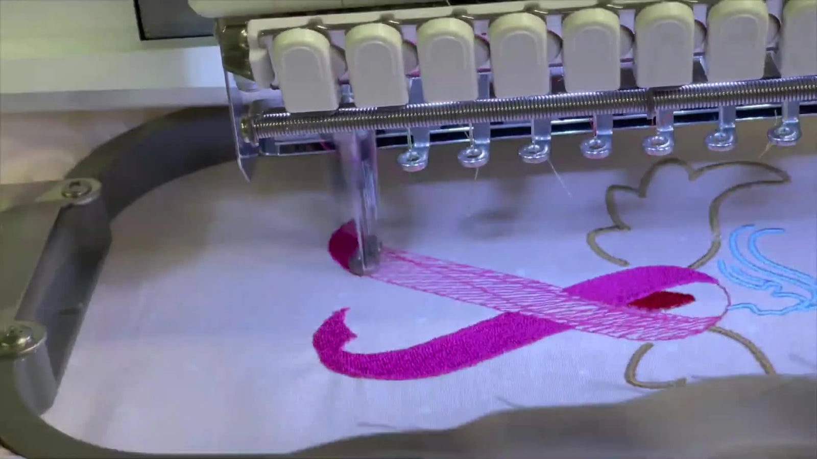 Ricoma EM1010 Pink Ribbon Angel Stitch-Out: The Hooping, Screen Setup, and Trace Checks That Keep Beginners Out of Trouble