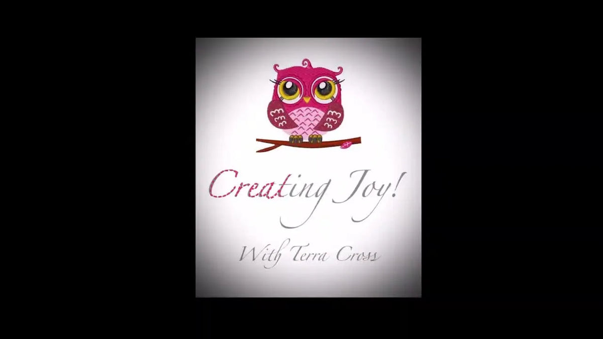 Title card for Creating Joy with Terra Cross sewing tutorial
