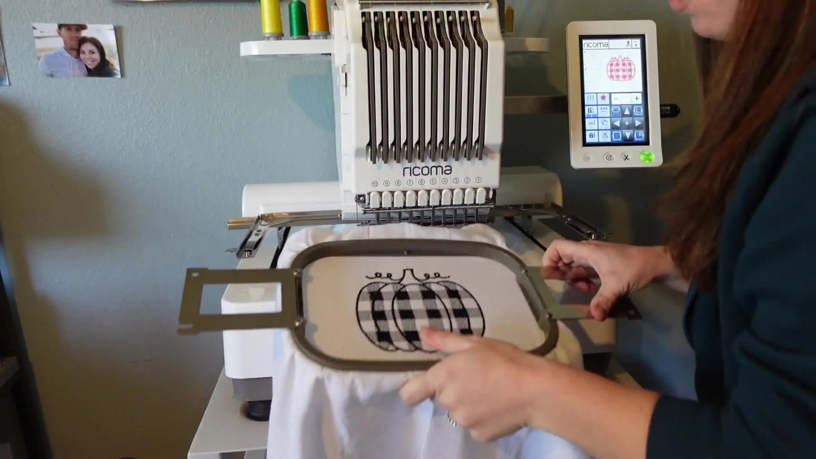 Festive Fall Machine Embroidery: Flour Sack and Terry Dish Towels