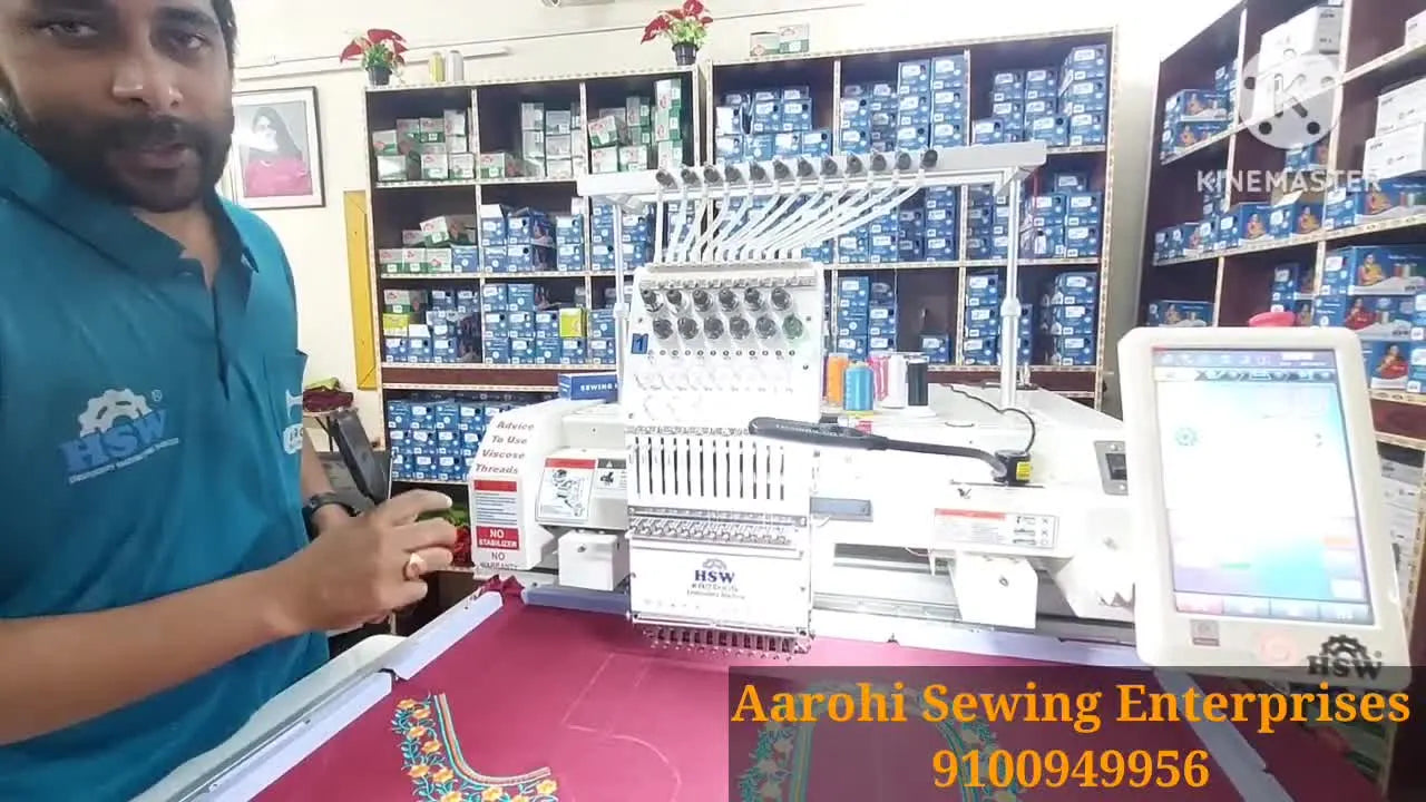 Magnetisk LED-lampe med svanehals til broderimaskiner: Tråd hurtigere, inspicér bedre, film renere