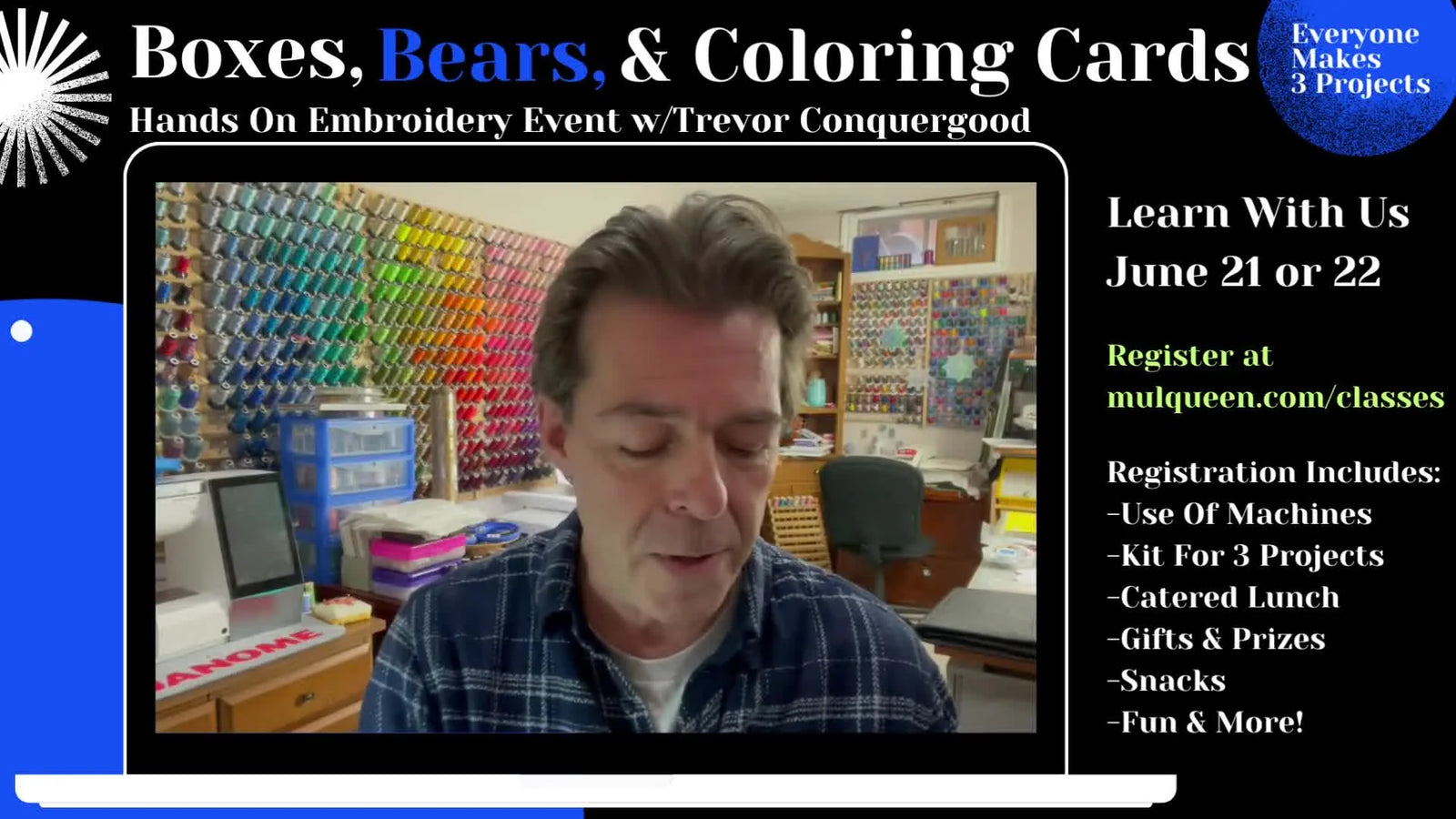 Boxes, Bears & Coloring Cards: The Hands-On Embroidery Class Lineup—and How to Stitch Each Project Cleanly at Home