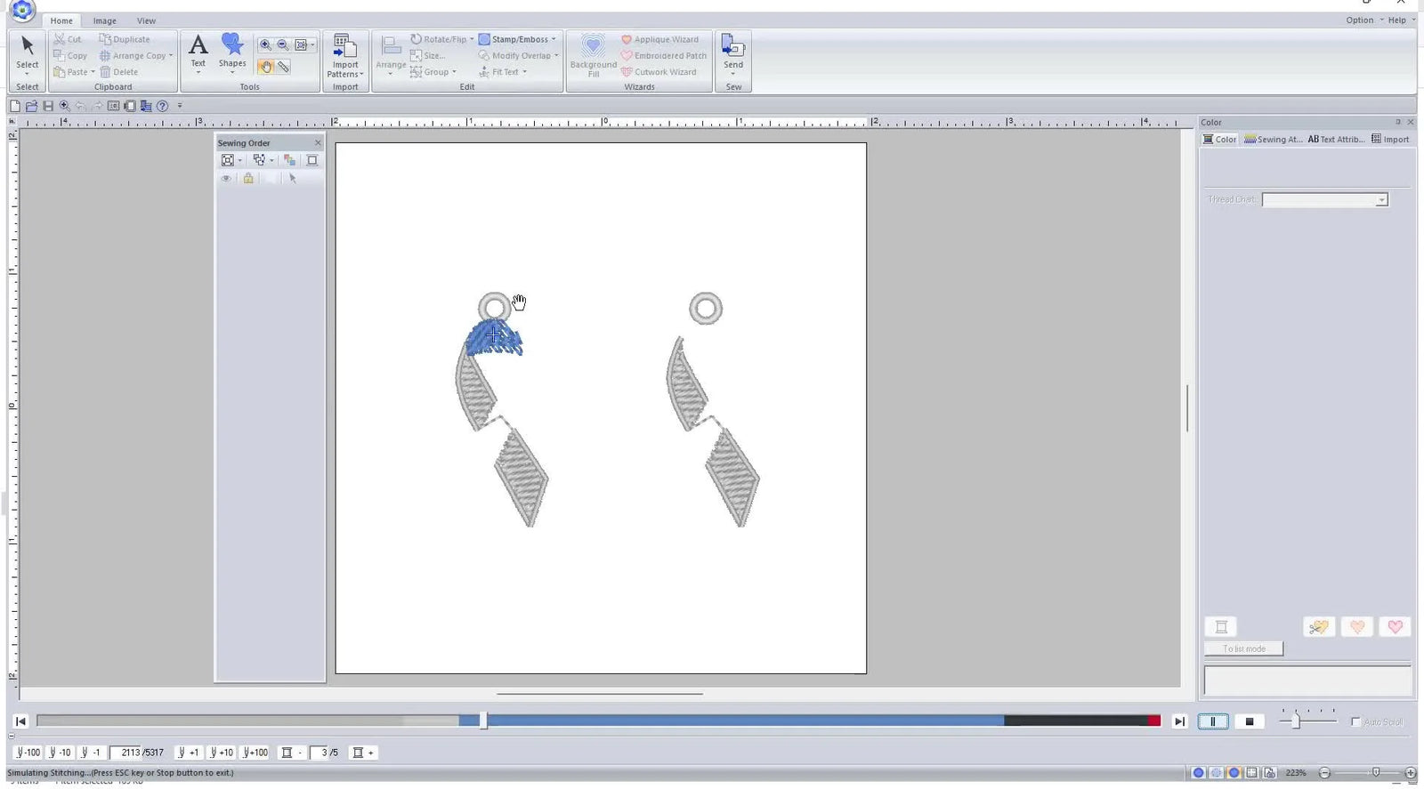 Stop Ruining FSL Ribbon Earrings: The Exact Palette 11 Stitch Sequence (and the Color-Sort Trap That Causes Gaps)