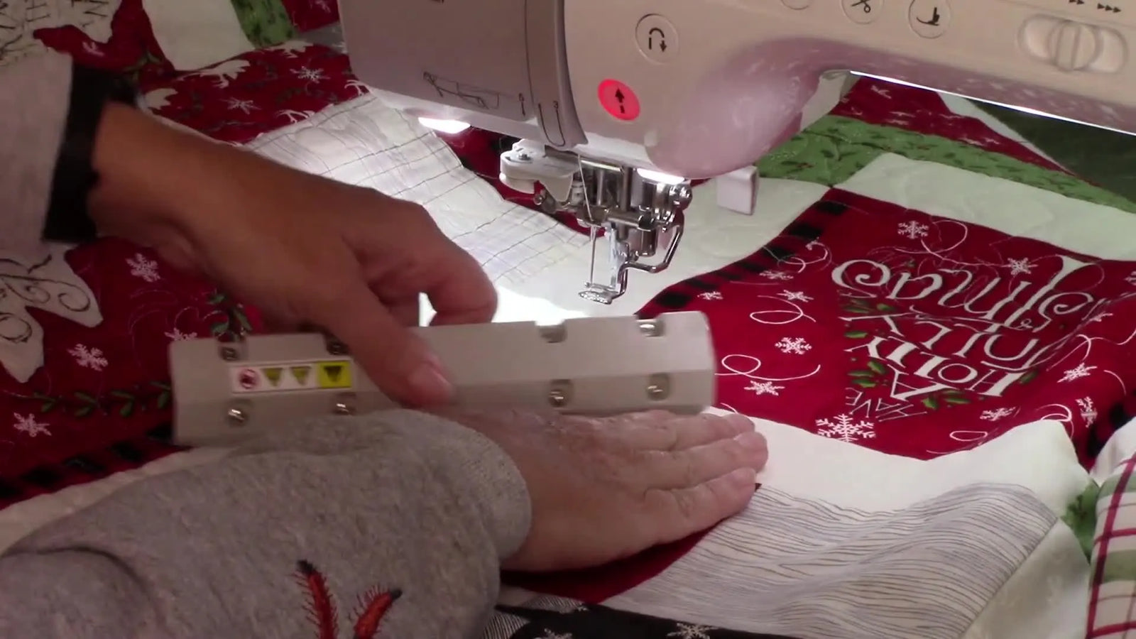 Brother Luminaire Projector Quilting That Actually Lines Up: End-to-End Stitching with a Magnetic Sash Frame (Without Over-Tight Hooping)