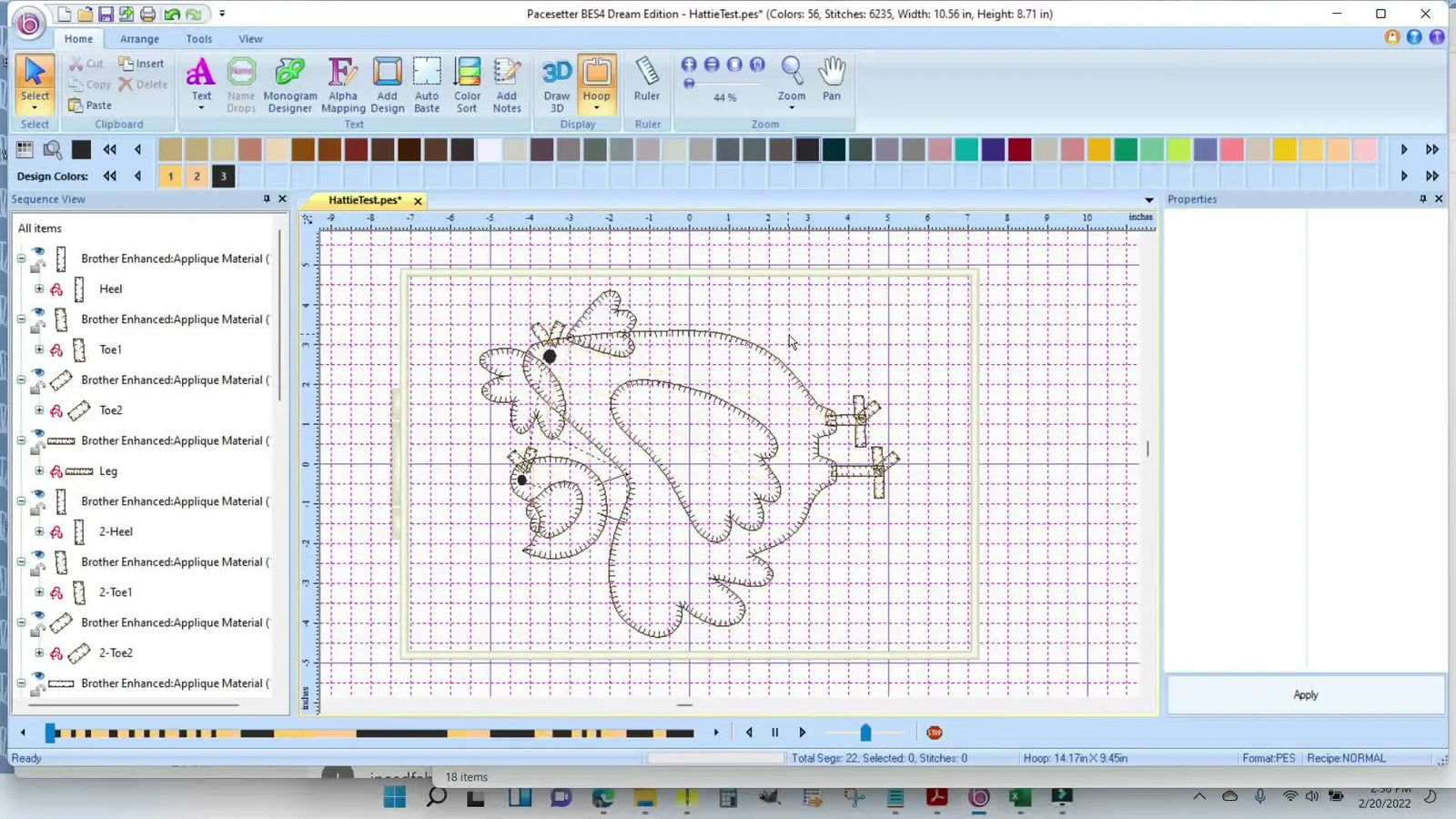 Digitize “Hattie the Chicken” Appliqué in BES4 (FCM to PES) Without Ruining Your Pre-Cut Fabric