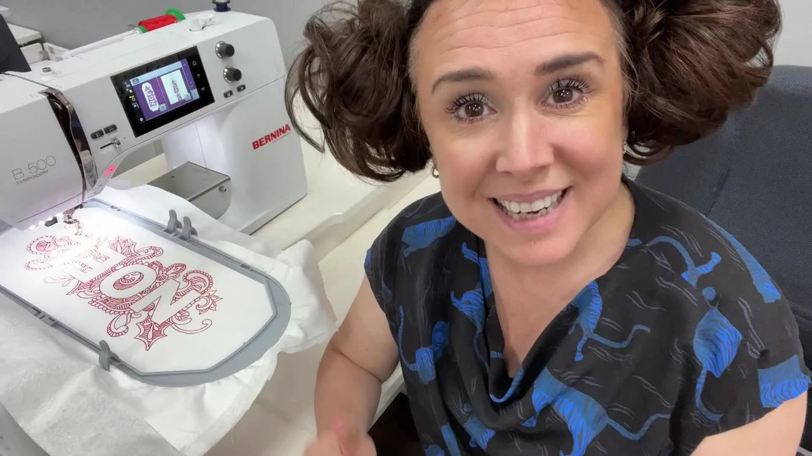 Bernina Mega Hoop on 5-Series: Step-by-Step Repositioning Guide