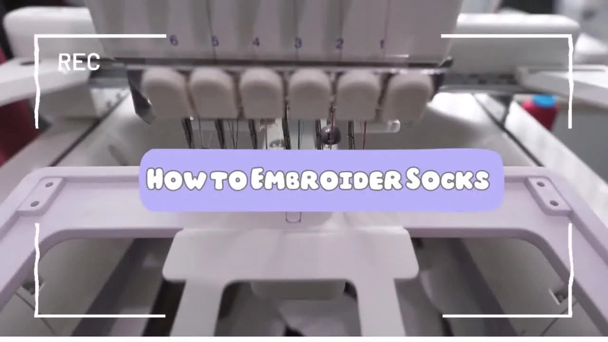 How to Embroider Socks: A Trial-and-Error Guide Using a Magnetic Hoop