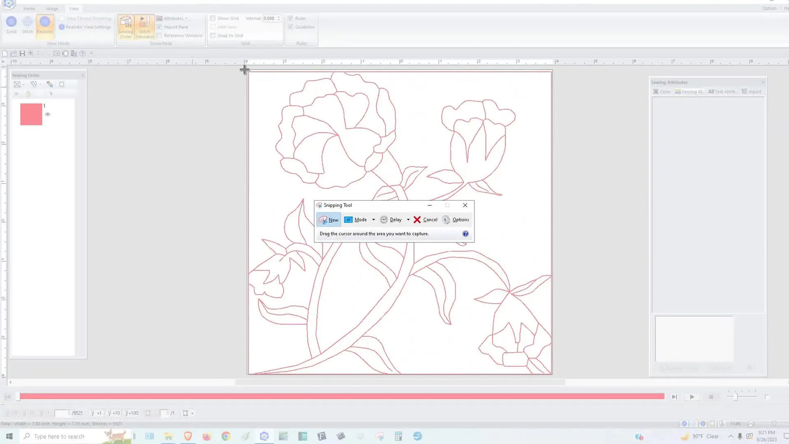 Clean, Sellable Preview Images in Baby Lock Palette / PE-Design: Capture Decorative Fill Quilt Blocks Without the Mess