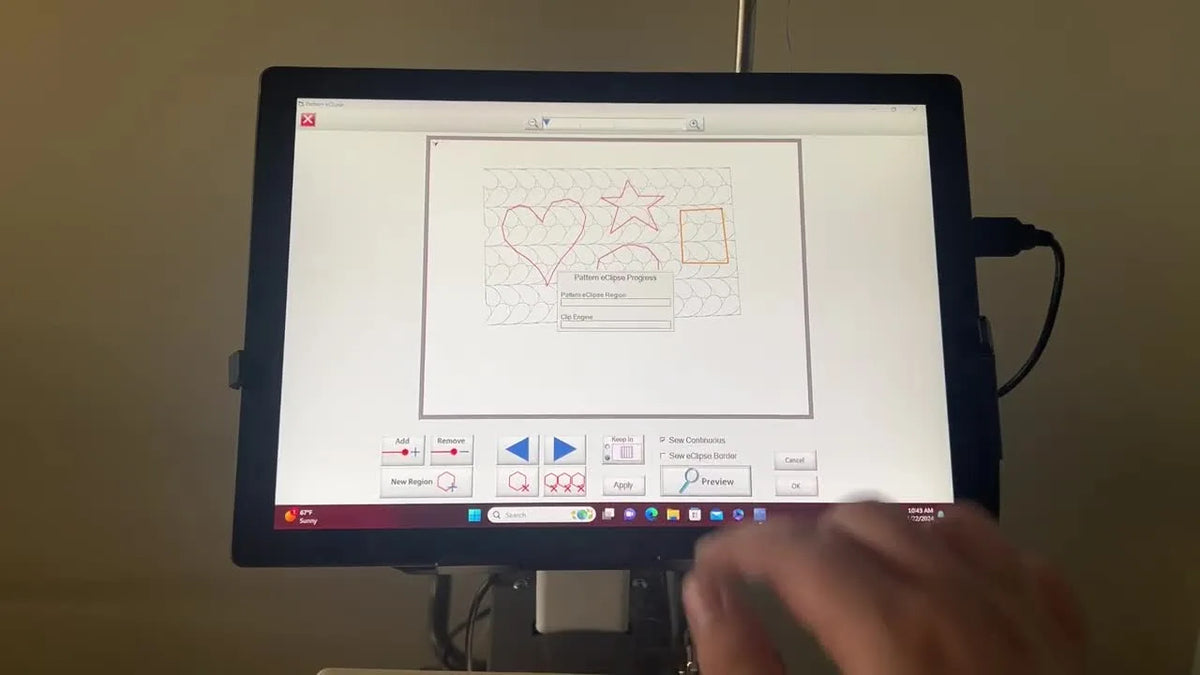 Mastering Pattern Eclipse in Quilterâ s Creative Touch – EmbroideryHooping