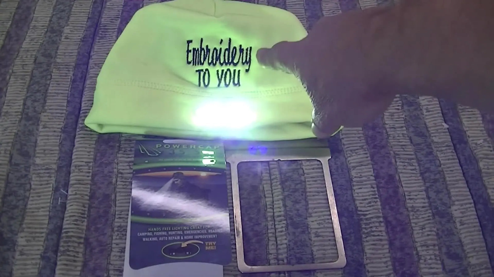 Embroidering a PowerCap LED Fleece Beanie Without Hitting Wires: Fast Frames Setup, Safe Width, and Clean Stitching