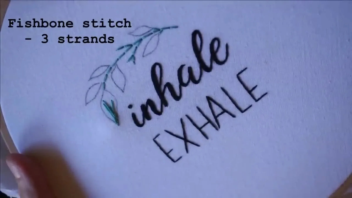 Master 5 Stitches: A Mindful 'Inhale Exhale' Embroidery Tutorial