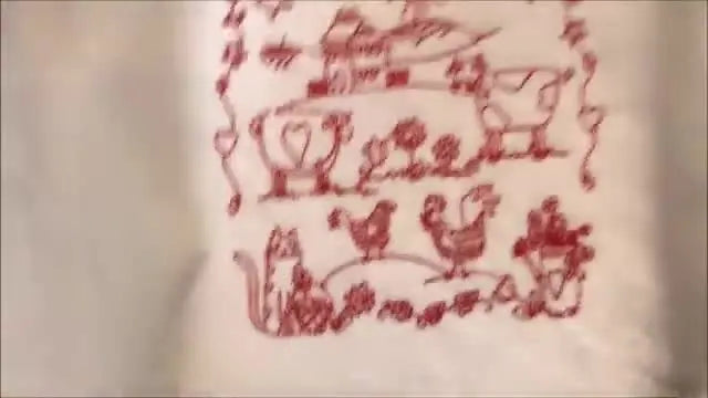 Redwork on Thin Tea Towels with a Brother SE425: The “Float, Don’t Fight” Method That Prevents Puckers