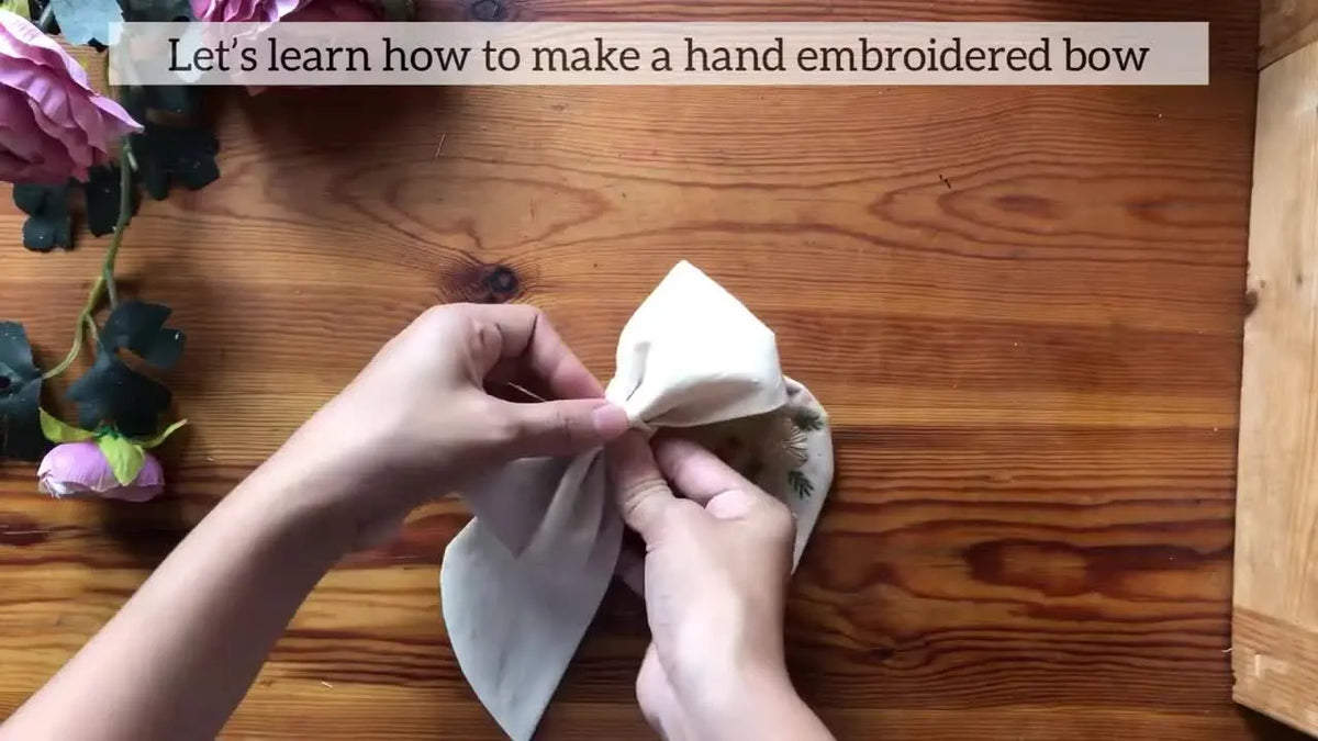 DIY: Craft a Beautiful Hand-Embroidered Bow Step-by-Step