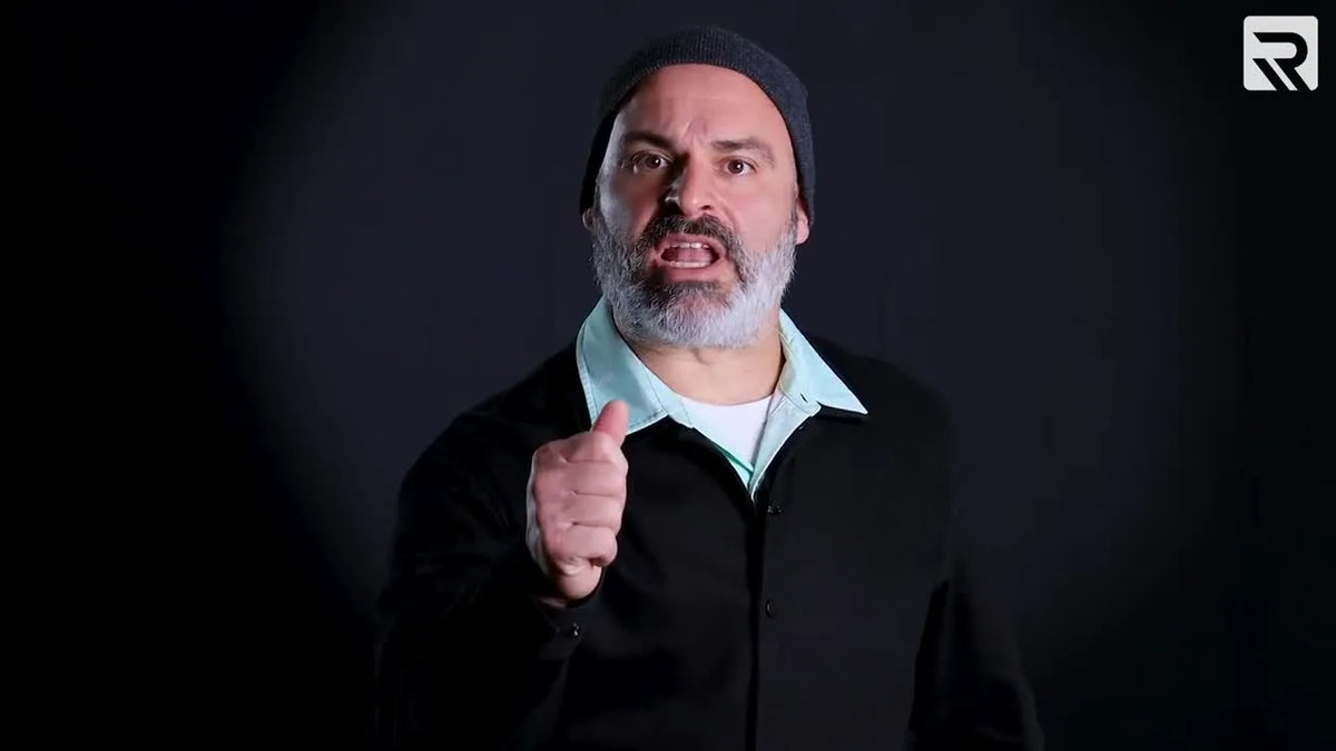 Man introducing the performance.
