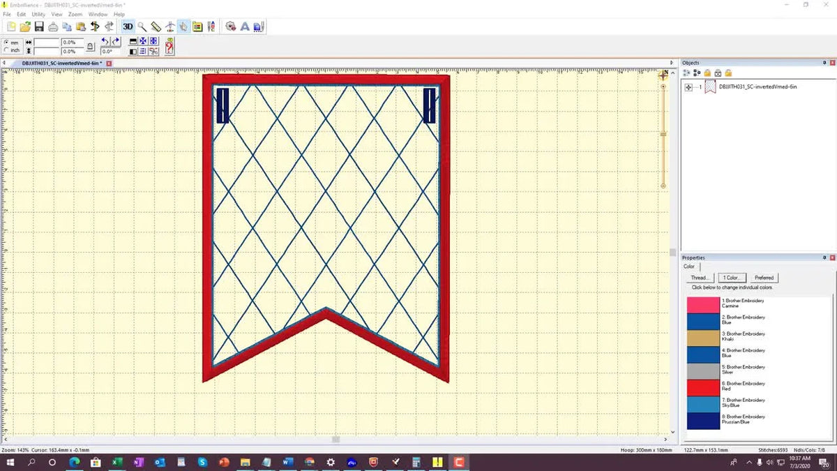 Customizing In-the-Hoop Pennants: A Step-by-Step Guide with Embrilliance