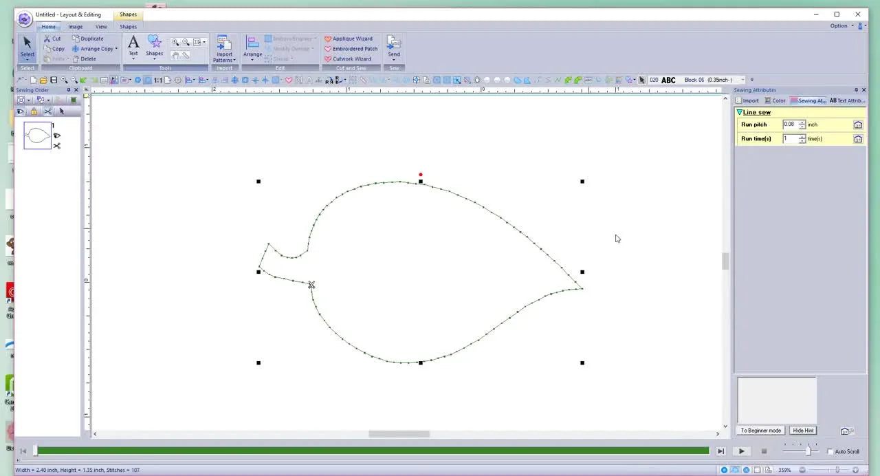 Make Text Hug a Shape in Brother PE-Design 10: The Leaf Typography Trick That Actually Stitches Clean
