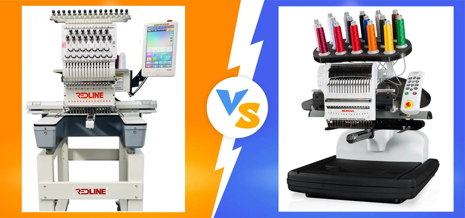 Embroidery Red Line Redline Pro1501 vs Bernina E16 The Detailed Comparison of Embroidery M ...