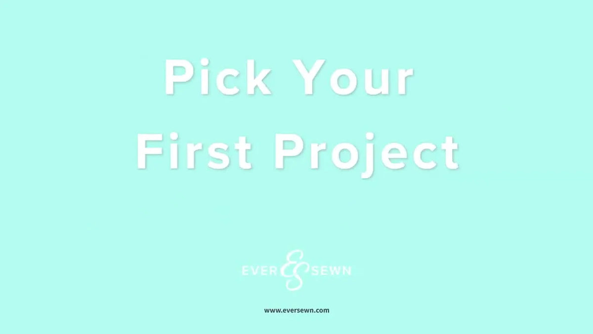 Intro screen with 'Pick Your First Project' title.