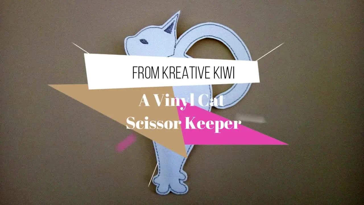 ITH Vinyl Cat Scissor Keeper in a Brother-Style 5x7 Hoop: Clean Pocket, Crisp Trim, and Snaps That Don’t Pop Off