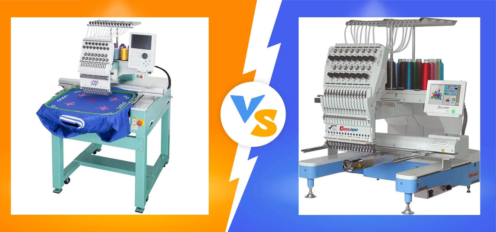 Tajima TWMX-C1501 vs HappyJapan HCD3E-1501 The Detailed Comparison of Embroidery Machines