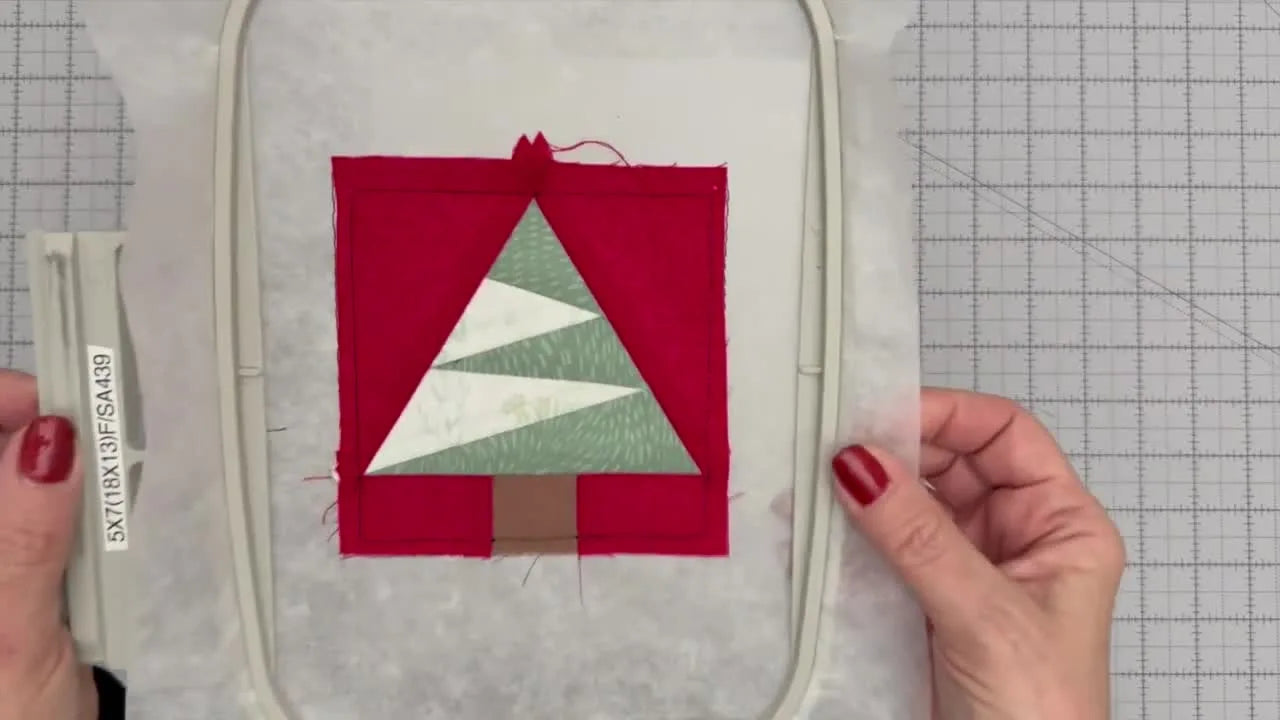 Perfect Points, Zero Paper: Build a Tree Quilt Block In-the-Hoop (and Fix Gaps Before They Ruin the Block)