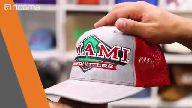 How to Embroider on Mesh Sides of a Trucker Cap in One Run