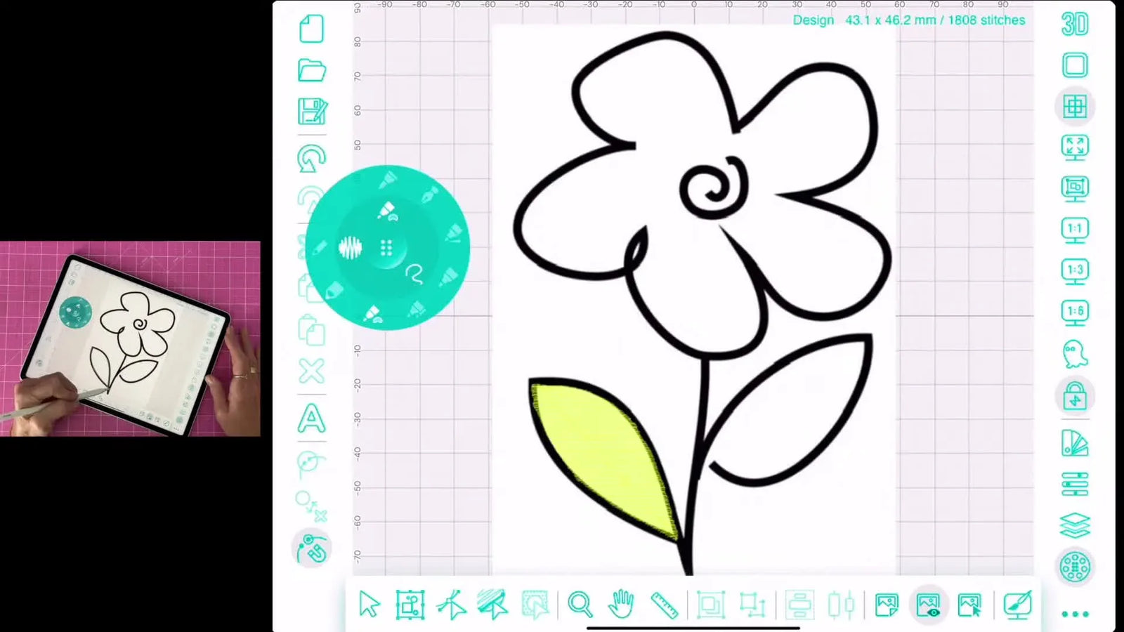 Design Doodler on iPad: Trace a Simple Flower into Real Embroidery Stitches (and Avoid the Rookie Mistakes That Ruin Stitch-Outs)