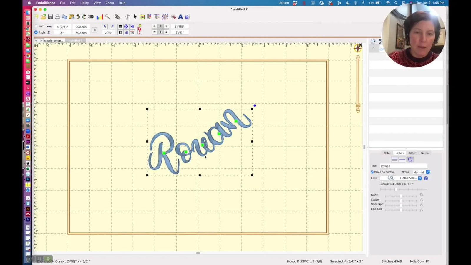 How to Create a Curved Neckline Design in Embrilliance Essentials