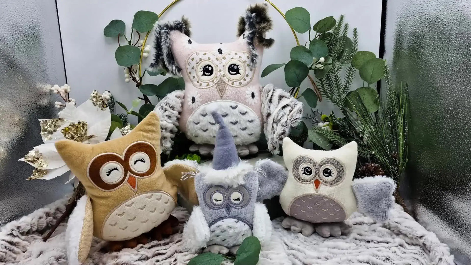 Fluffy ITH Owl Plush on a Brother-Style Embroidery Machine: Clean Appliqué, No-Sink Stitches, and a Stress-Free Turn-and-Stuff Finish