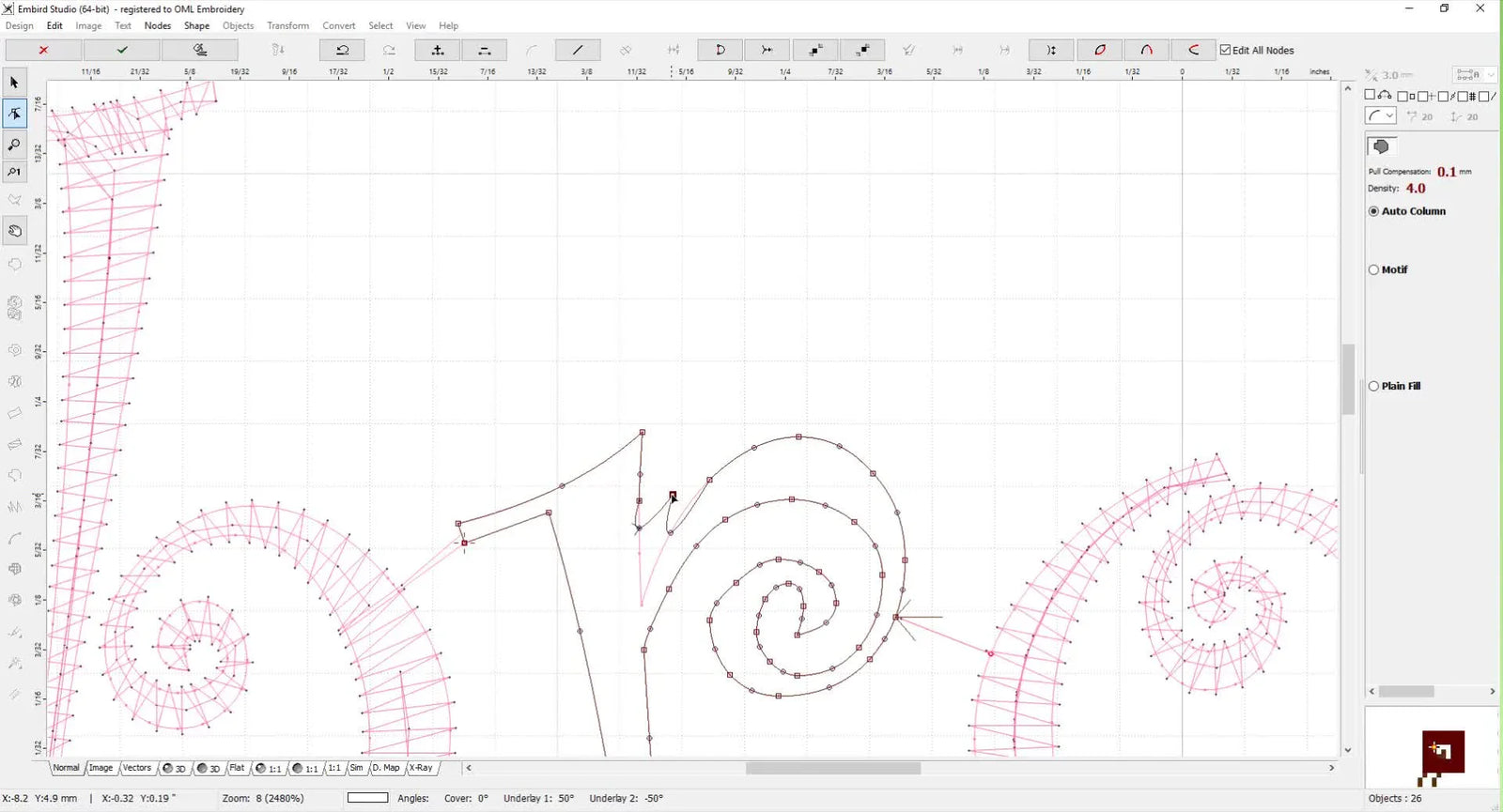 The 1mm Rule in Embird Font Engine: Fix Tiny Stitches with Node Editing (Without Ruining the Font Style)
