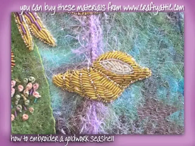Embroider a Goldwork Seashell: A Step-by-Step Guide